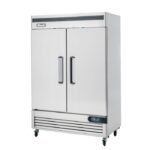 Congelador vertical Migali C-2FB-HC de 54″ con dos secciones y dos puertas sólidas