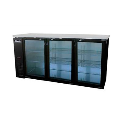 Back bar refrigerators