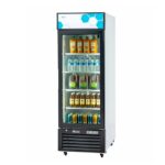 Exhibidor Migali C-12RM-HC de 24 1/4" con puerta de vidrio de una sección, (1) puerta con bisagra derecha, 115 V