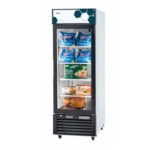 Exhibidor Congelado Migali C-23FM-HC de una sección de 27" con puerta abatible, compresor de montaje inferior, blanco, 115 V