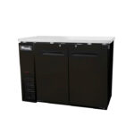 Refrigerador de barra Migali C-BB48-HC de 48 3/4" con 2 puertas batientes sólidas