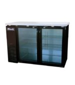 Migali C-BB48G-HC 48 3/4" Bar Refrigerator - 2 Swinging Glass Doors
