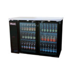 Refrigerador de bar Migali C-BB48G-HC de 48 3/4" con dos puertas batientes de vidrio