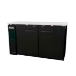Migali C-BB60-HC 60 4/5" Bar Refrigerator - 2 Swinging Solid Doors