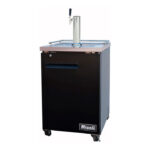Dispensador de cerveza Migali C-DD23-1-HC de 23 1/2" con capacidad para 1 barril y 1 columna