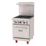 Migali C-RO4-LP 24" 4 Burner Gas Range w/ Standard Oven, Liquid Propane