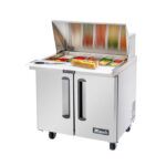 Mesa de preparación para sándwiches y ensaladas Migali C-SP36-15BT-HC de 36 1/5" con base refrigerada