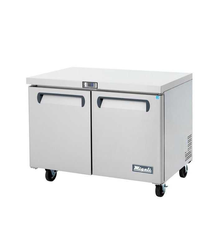 Migali C-U48R-HC 48 1/5" W Undercounter Refrigerator w/ (2) Sections & (2) Doors, 115v