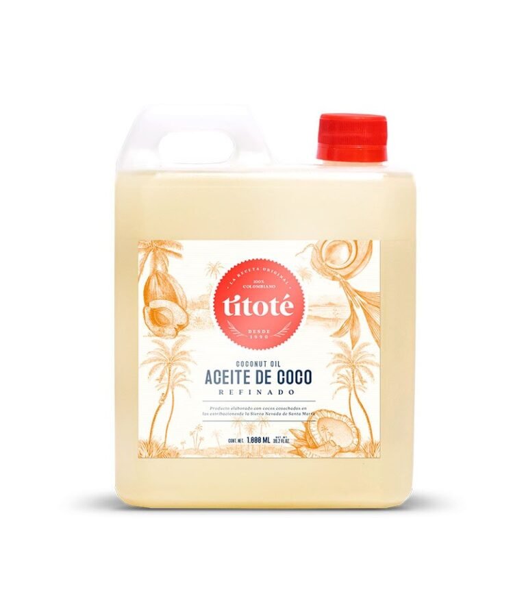 Titoté Coconut oil -100% Coconut Derived 1 liter plastic jar