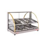 Tita FWDE2-25 | 25'' Food Warmer Display Case - Double Shelf - Economy Line