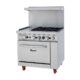 Migali C-RO4-12GL-LP 36" 4 Burner Gas Range w/ Griddle & Standard Oven, Liquid Propane