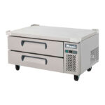 Base de chef Migali C-CB48-HC de 48 2/5" con dos cajones - 115 V