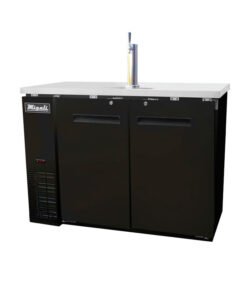 Migali C-DD48-2-HC 48 3/4" Kegerator Beer Dispenser w/ (2) Keg Capacity - (1) Column