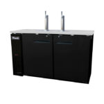 Dispensador de cerveza Migali C-DD60-2-HC de 60 4/5" con capacidad para 2 barriles y 2 columnas
