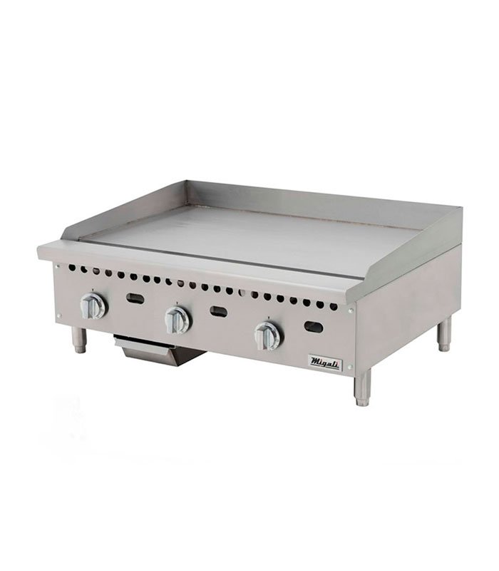 Migali C-G36T 36" Gas Griddle w/ Thermostatic Controls - 1" Steel Plate, Convertible