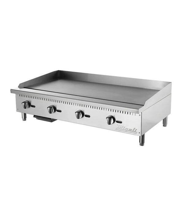 Migali C-G48T 48" Gas Griddle w/ Thermostatic Controls - 1" Steel Plate, Convertible