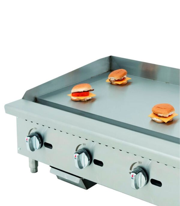 Migali C-G48T 48" Gas Griddle w/ Thermostatic Controls - 1" Steel Plate, Convertible