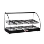 Vitrina calentadora de alimentos Tita FWD2-30BL de 30 pulgadas con doble estante