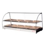 Tita FWD2-43-8P| 43'' Food Warmer Display Case - Double Shelf with 8 Pans