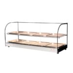 Tita FWDC2-43-8P | 43''  Food Warmer Display Case  - Double Shelf with 8 Pans