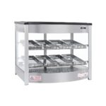 Tita FWD2S8P | Vitrina calefactada de mostrador de servicio completo de 25 5/8" - (2) estantes