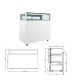 MM860V | Showcase refrigerator with drawers