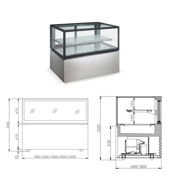 NLR7V | Floor standing showcase refrigerator