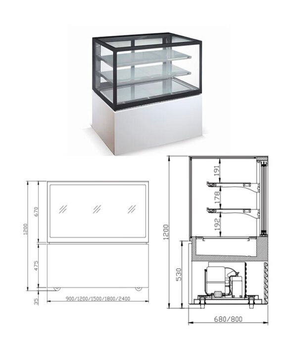 NR8V| Floor standing showcase refrigerator