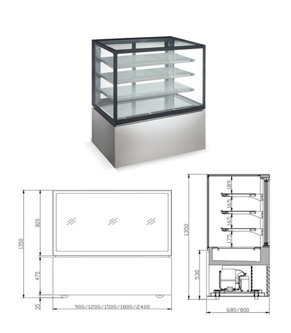 NSR7V| Floor standing showcase refrigerator