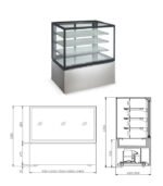 NSR8 V| Floor standing showcase refrigerator