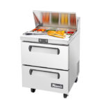 Migali C-SP27-8-D-HC 27" Sandwich/Salad Prep Table w/ Refrigerated Base, 115v