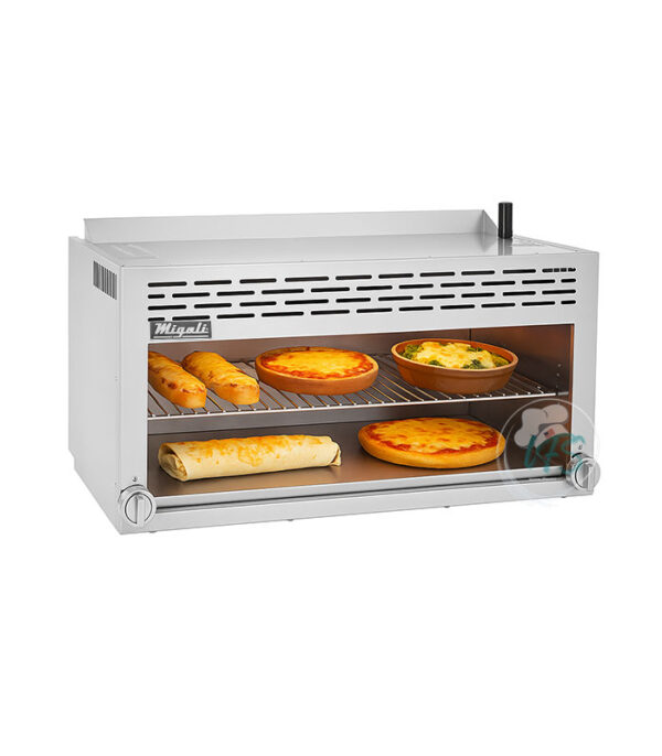 Fundidor de queso de propano líquido Migali de 36" de ancho