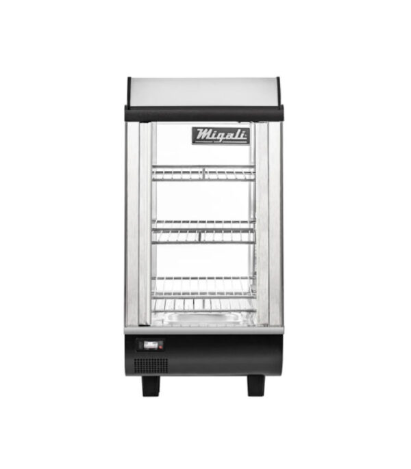 Migali C-HCT14-S 14” Heated Countertop Display Case 2.6 cu-ft. Stainless Steel