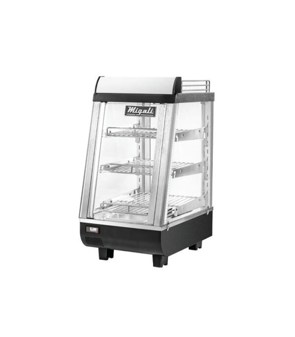 Migali C-HCT14-S 14” Heated Countertop Display Case 2.6 cu-ft. Stainless Steel