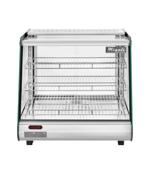Migali C-HCT27 27” Heated Countertop Display Case 4.5 cu-ft. Stainless Steel