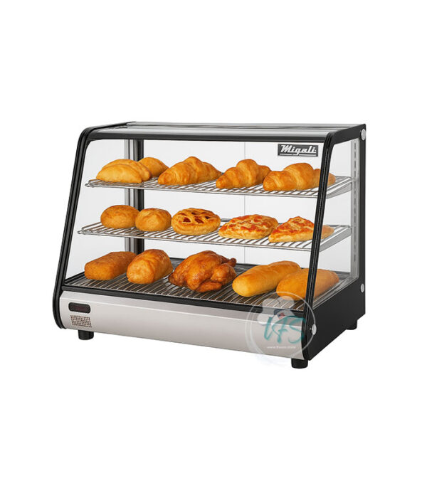 Migali C-HCT27 27” Heated Countertop Display Case showcasing hot food