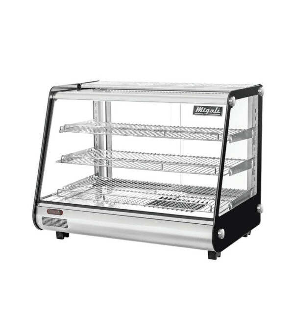Migali C-HCT34 34” Heated Countertop Display Case 5.6 cu. ft. Stainless Steel