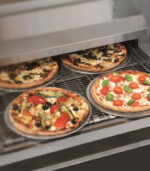Close‑up of Migali MSP‑2638 Speedino digital panel with baking time and temperature settings