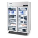 Migali C-2FG-HC Two Section Door Glass Reach-In Freezer