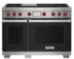 wolf 48-inch dual fuel range with charbroiler and griddle