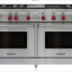 wolf 60-inch gas range 6 burners with infrared charbroiler and griddle