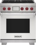 Wolf 30 inch Dual Fuel Range DF30450 4 burners stainless steel