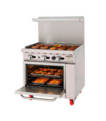 Migali C-RO-36G-NG 36" Gas Range w/ Full Griddle & Standard Oven, Natural Gas