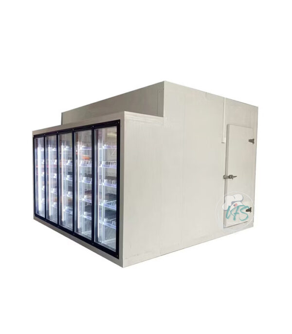 Industrial walk-in refrigerator stainless steel