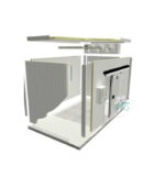 Modular walk-in cooler installation