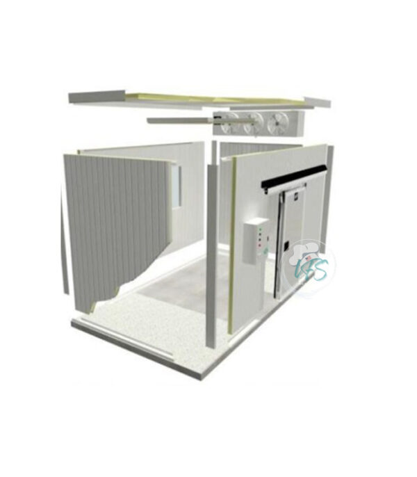 Modular walk-in cooler installation
